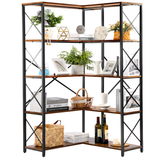 Rengue 5-Tier Corner Shelves