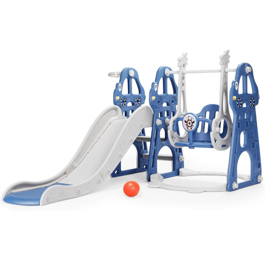 Rengue 4 in 1 Toddler Swing and Slide Set for Age 1-6