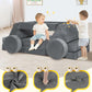 Rengue 14pcs Modular Kids Play Couch (Grey)